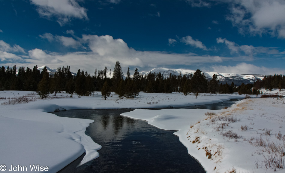 Winter in Yellowstone National Park, Wyoming