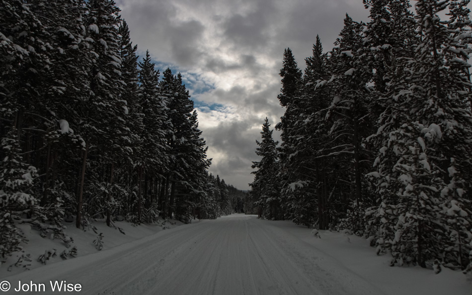 Winter in Yellowstone National Park, Wyoming