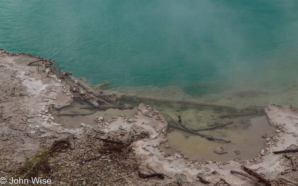 Winter at Norris Geyser Basin in Yellowstone National Park, Wyoming