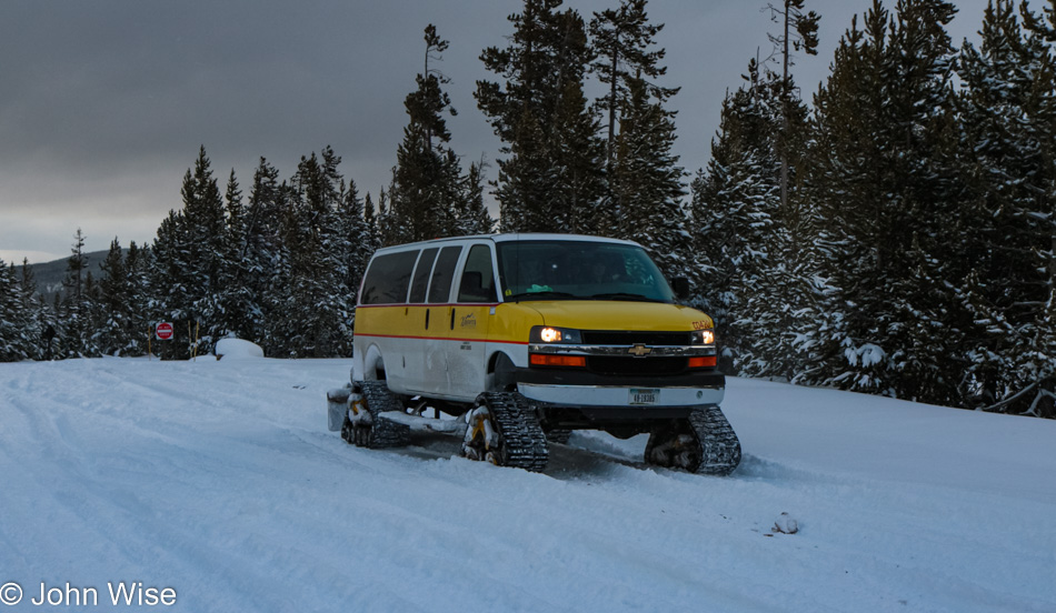 Winter in Yellowstone National Park, Wyoming