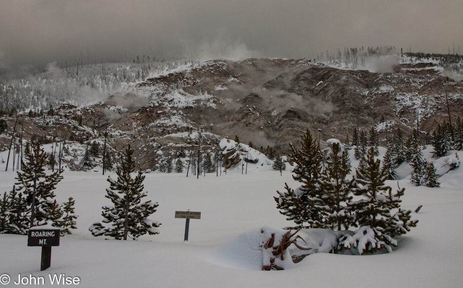 Winter in Yellowstone National Park, Wyoming