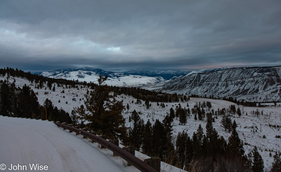 Winter in Yellowstone National Park, Wyoming