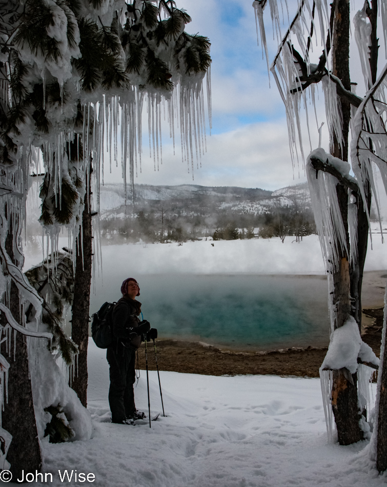 Caroline Wise at Yellowstone National Park, Wyoming