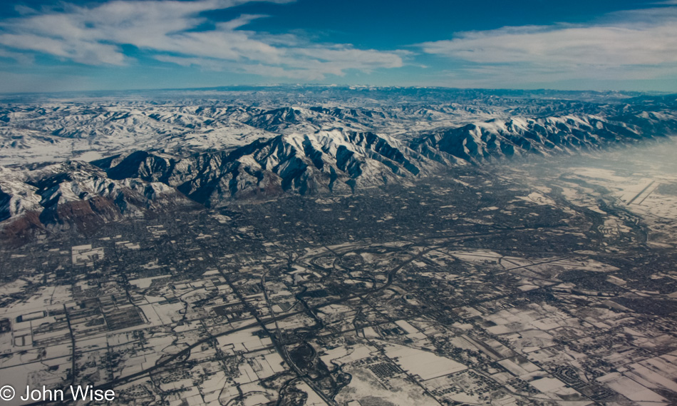 Flying over Utah