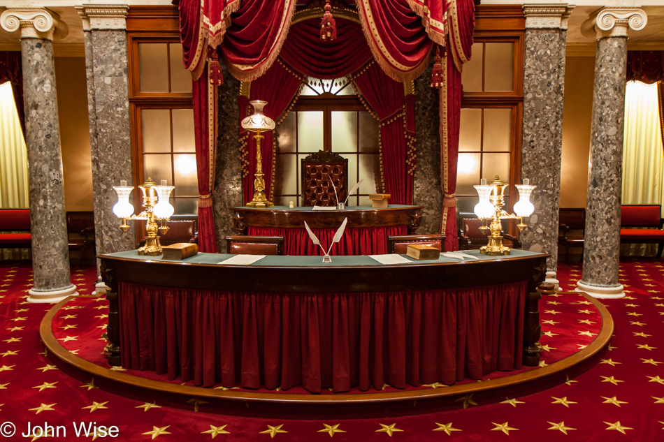 Inside the U.S. Capitol building in Washington D.C.