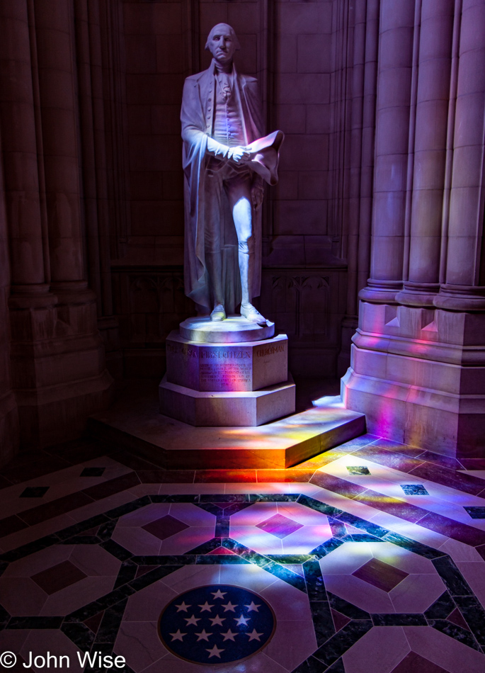 George Washington statue in the Washington National Cathedral in Washington D.C.