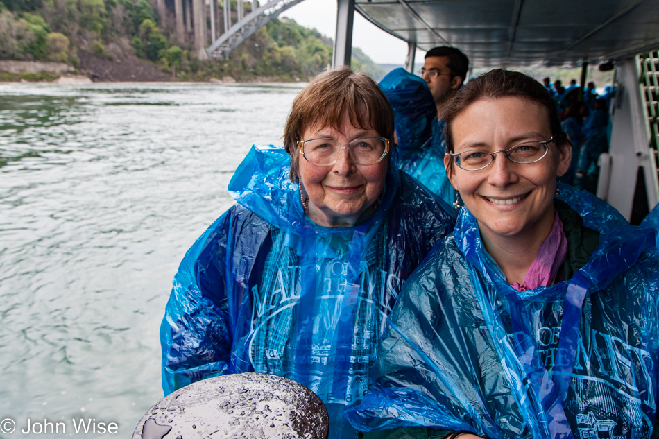Jutta Engelhardt and Caroline Wise at Niagara Falls