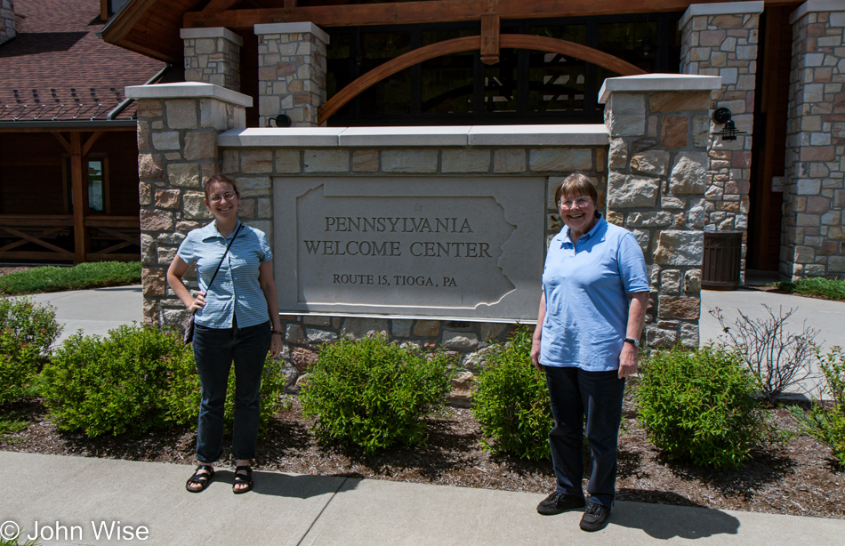 Caroline Wise and Jutta Engelhardt in Tioga, Pennsylvania