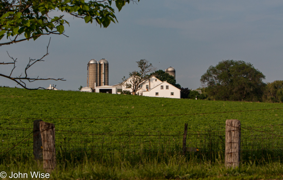 Amish farm in rural Pennsylvania