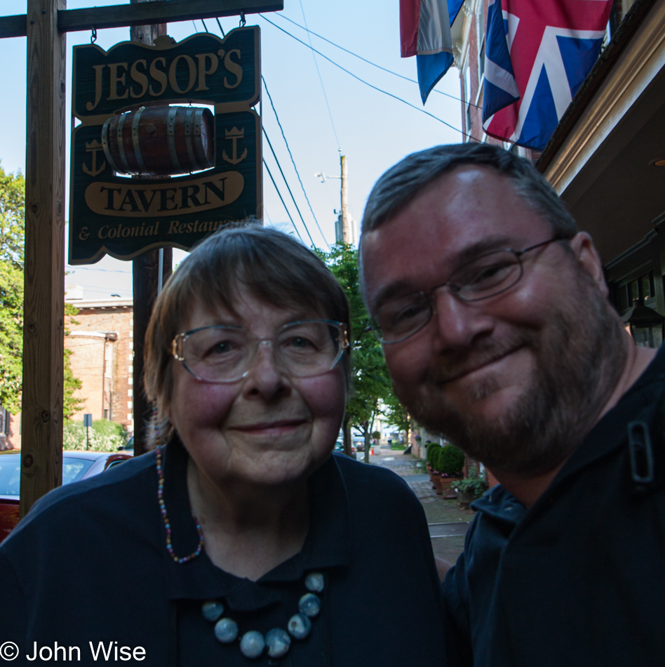 Jutta Engelhardt and John Wise at Jessop's Tavern in New Castle, Delaware
