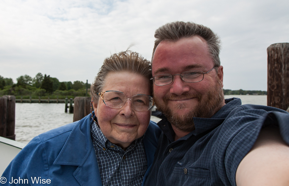 Jutta Engelhard and John Wise on the Chesapeake Bay, Maryland