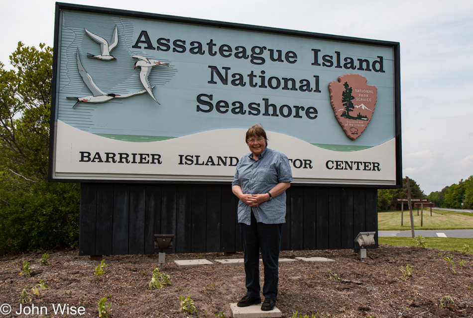 Jutta Engelhart at Assateague Island National Seashore in Maryland