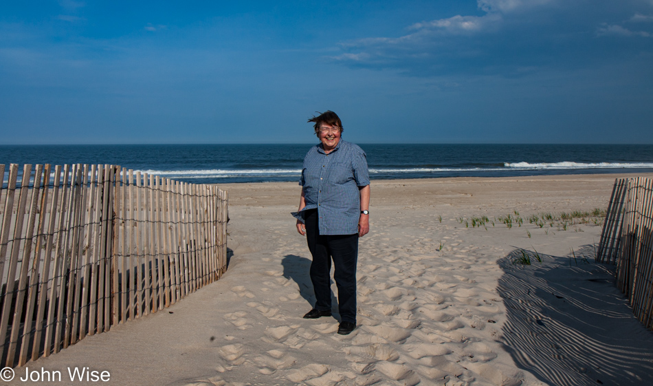 Jutta Engelhardt somewhere along the Chesapeake Bay in Maryland