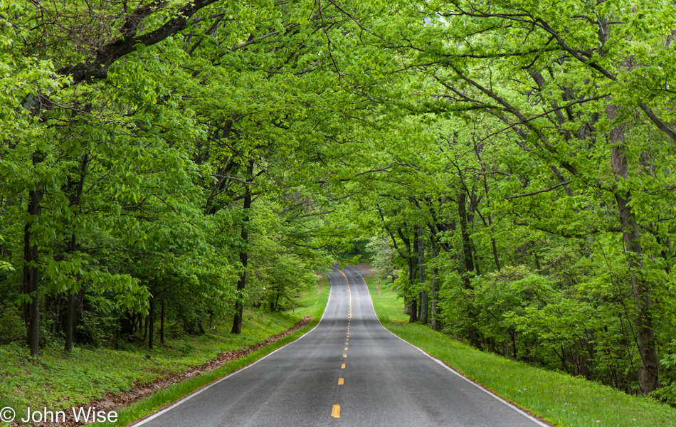 Skyline Drive Scenic Byway in Shenandoah National Park in Virginia