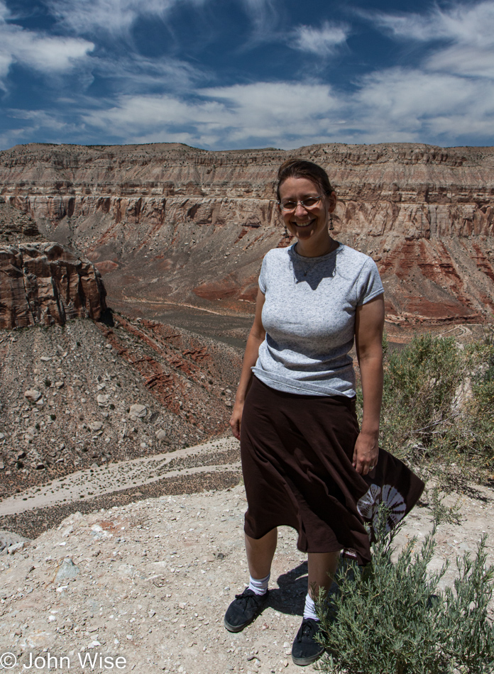 Caroline Wise on the Trail to Havasu Falls on the Havasupai Nation in Arizona