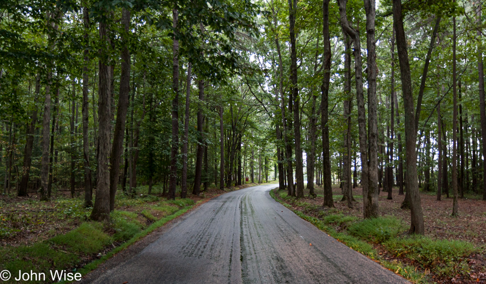 Driving south near the Chesapeake Bay in Maryland