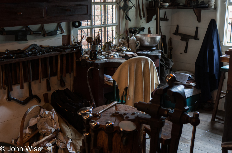 Silversmith Shop in Colonial Williamsburg, Virginia