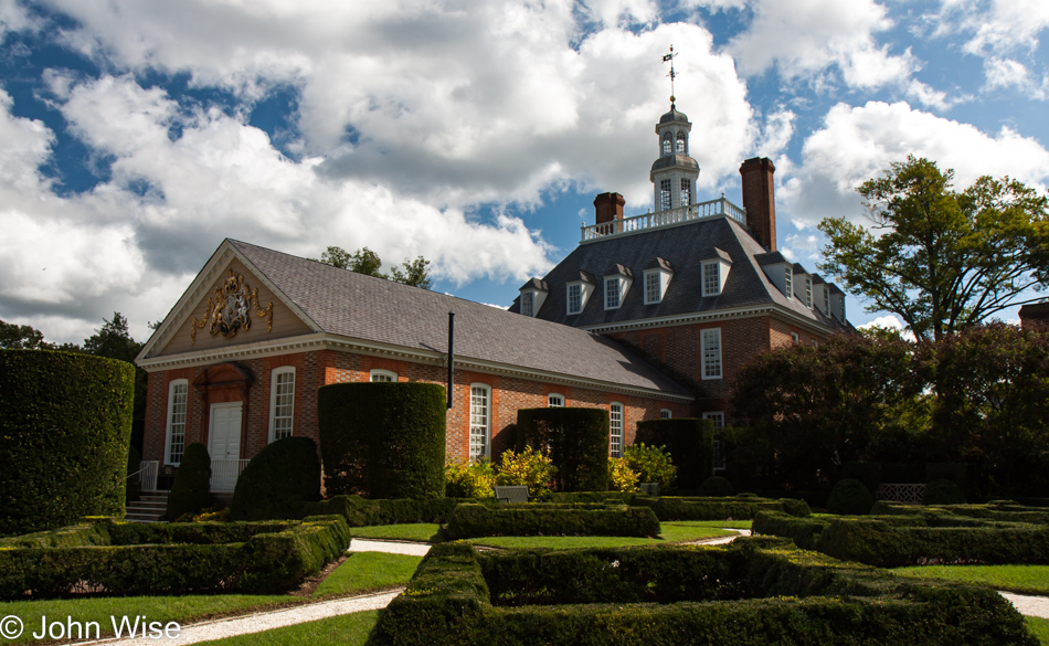 The Governor's Palace Gardens at Colonial Williamsburg, Virginia