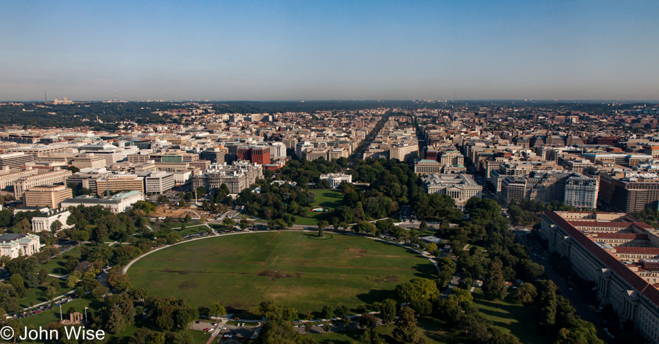 View from the Washington Monument in Washington D.C.