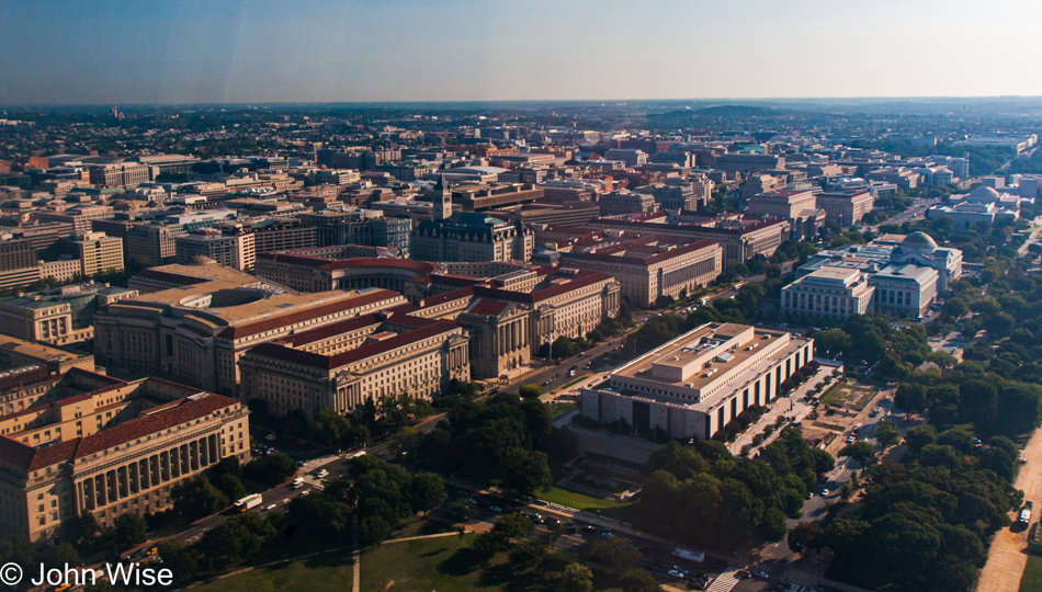 View from the Washington Monument in Washington D.C.