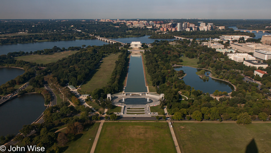 View from the Washington Monument in Washington D.C.