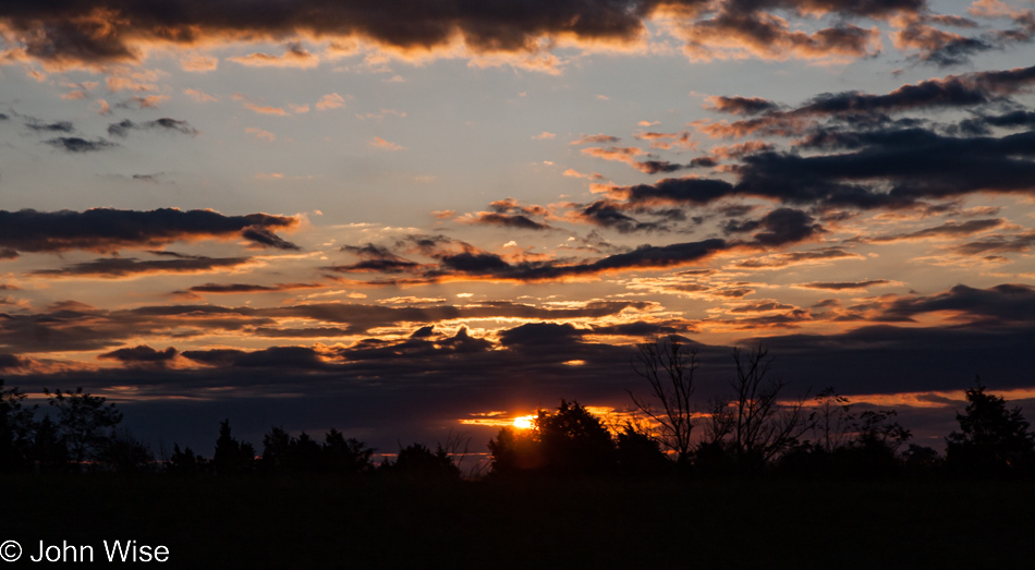 Dawn at the Gettysburg National Military Park in Pennsylvania