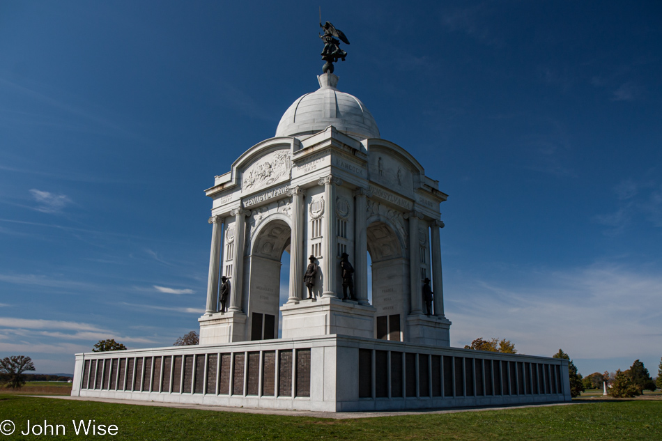 Gettysburg National Military Park in Pennsylvania