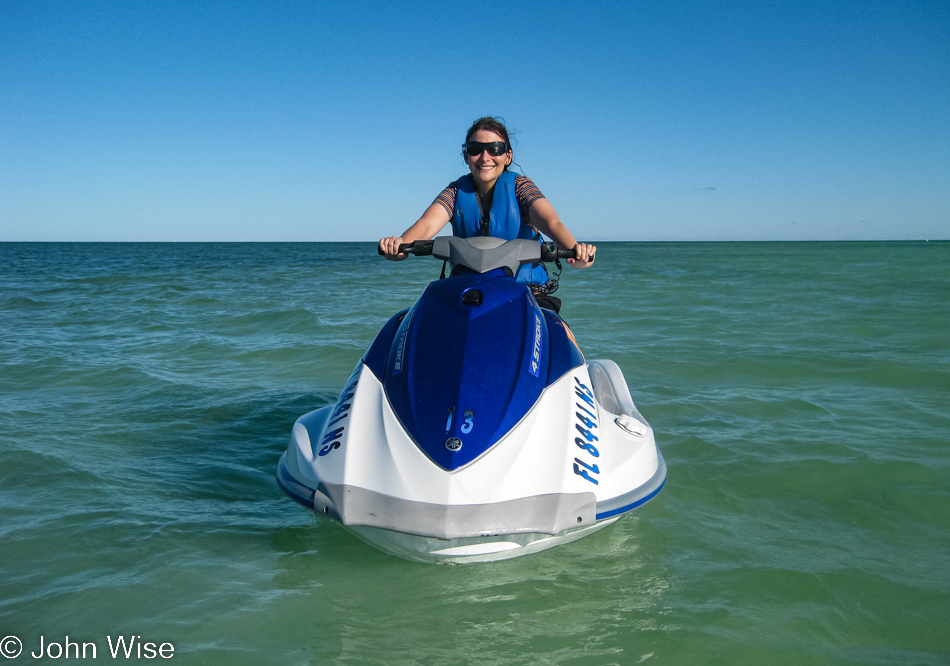 Caroline Wise on the Atlantic Ocean in Florida