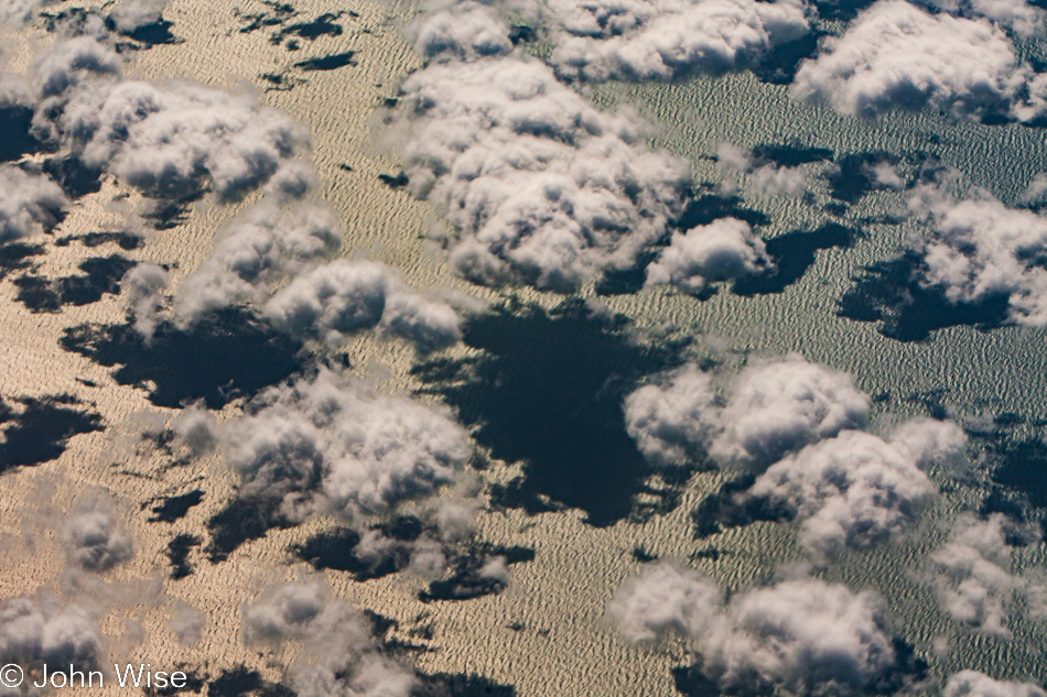 Over the Gulf of Mexico approaching Florida