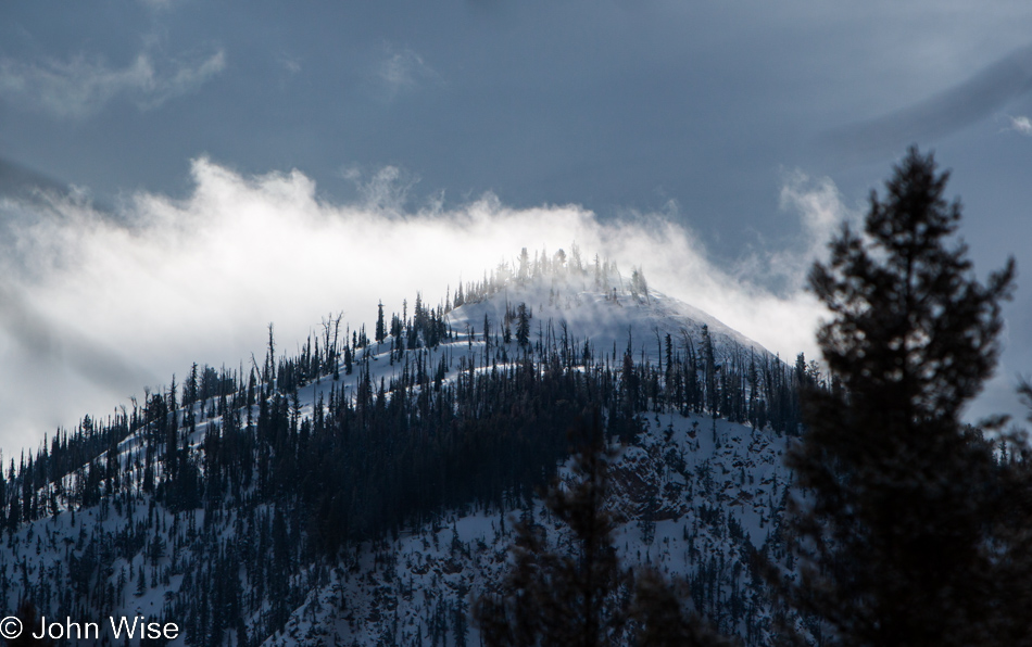 Bunsen Peak in Yellowstone National Park January 2010