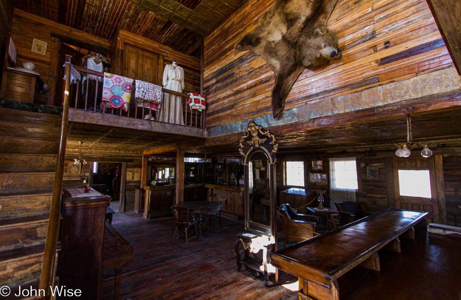 Inside the Castle Dome Hotel in western Arizona