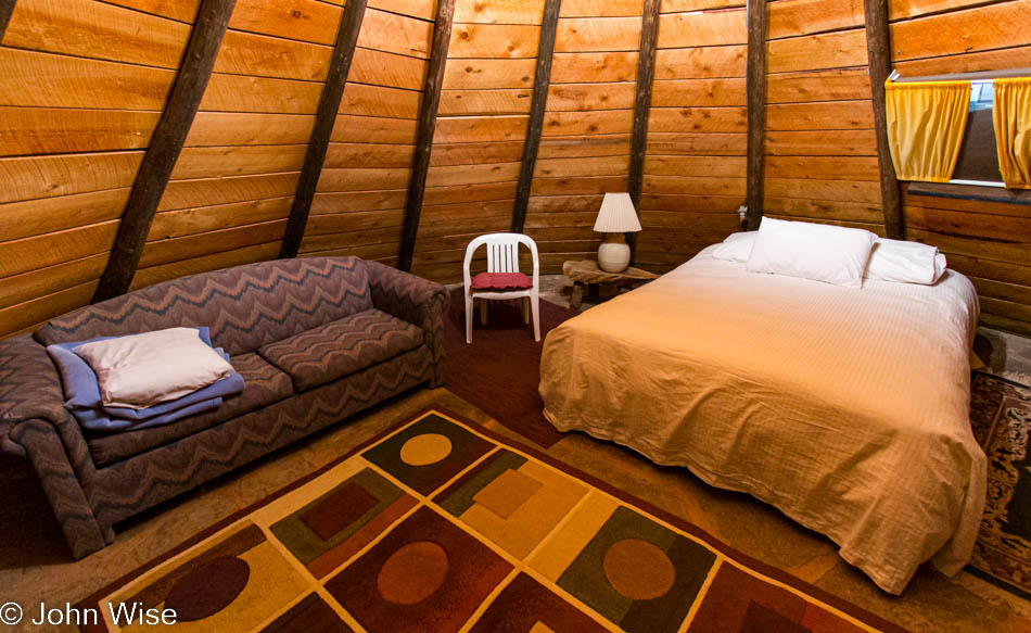 Teepee room at the Mexican Hat Lodge in Mexican Hat, Utah
