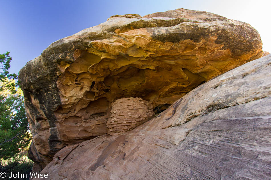 An old abandoned granary at Canyonlands National Park in Utah