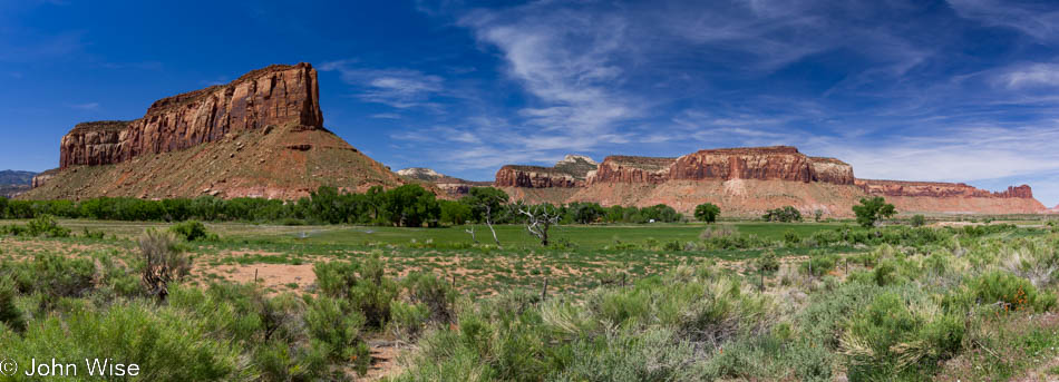 Panorama of landscape near Canyonlands National Park in Utah