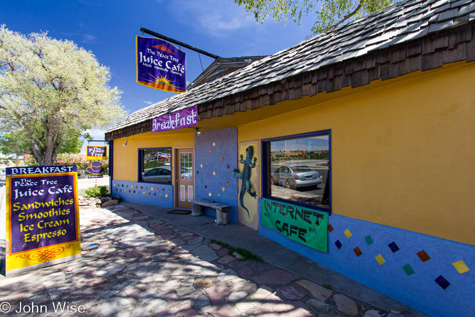The Peace Tree Juice Cafe in Monticello, Utah