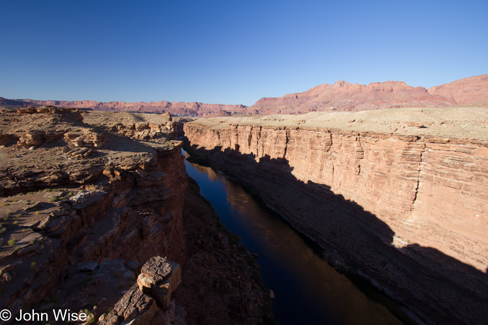 Colorado River from the Navajo Bridge in Marble Canyon, Arizona