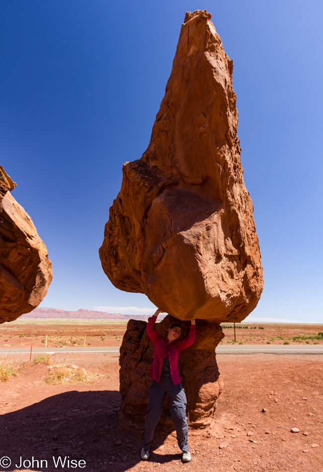 Caroline Wise at Cliff Dwellers in northern Arizona