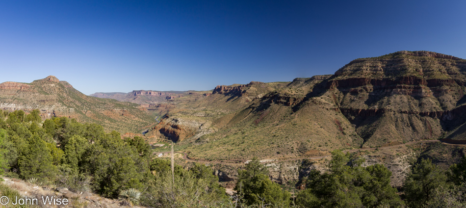 Salt River Canyon on Highway 60 in eastern Arizona