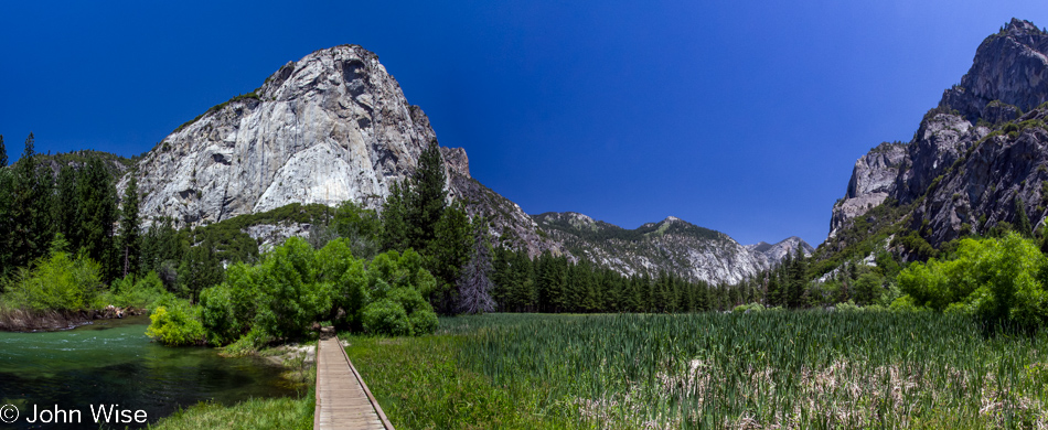 Zumwalt Meadow trail in Kings Canyon National Park, California