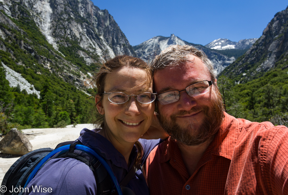 Caroline Wise and John Wise on the Mist Falls Trail in Kings Canyon National Park, California