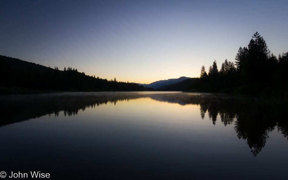 Hume Lake at sunrise in Kings Canyon National Park, California
