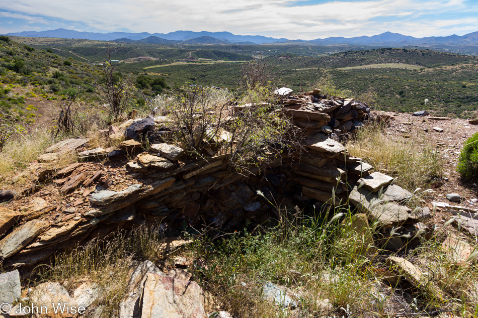 Native American ruin on a hilltop near Prescott, Arizona