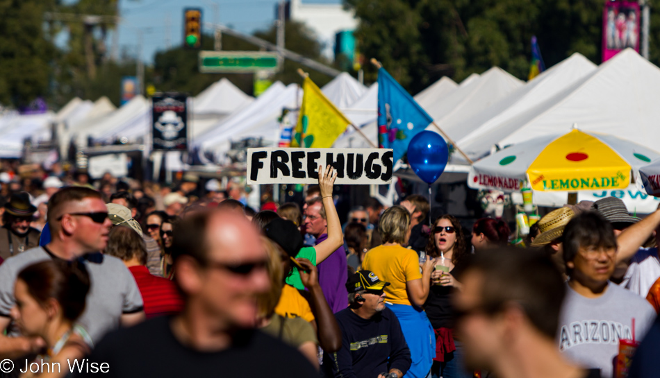 Scene from the 4th Avenue Winter Street Fair in Tucson, Arizona