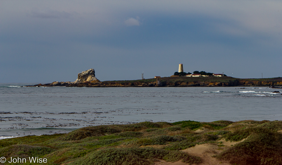 Piedras Blancas lighthouse in California
