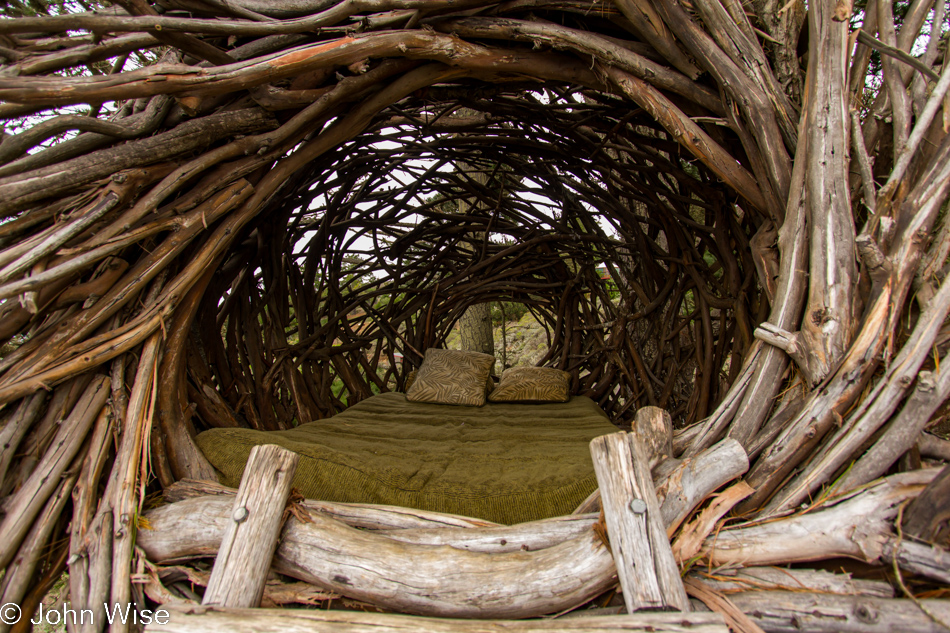 Inside The Nest at Treebones Resort in Big Sur, California