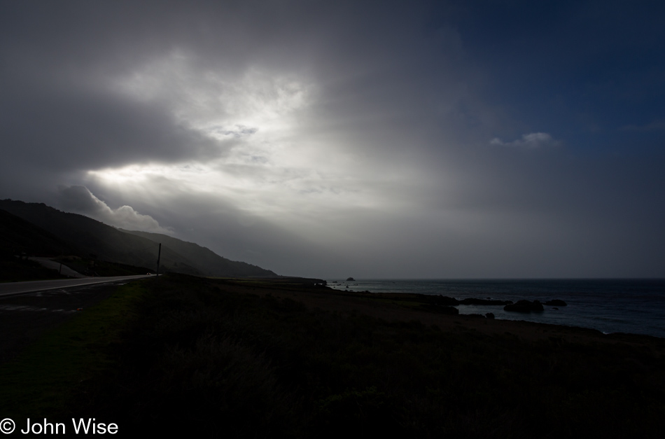 Looking south down the California coast near Gorda