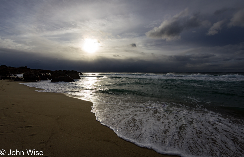 Late afternoon on the Big Sur coast in California