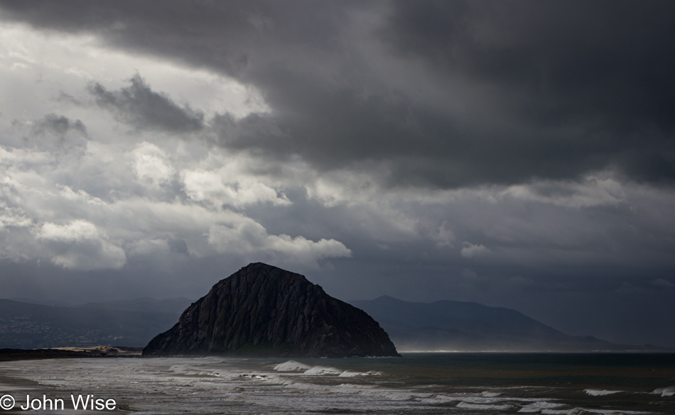 Morro Rock on the California coast