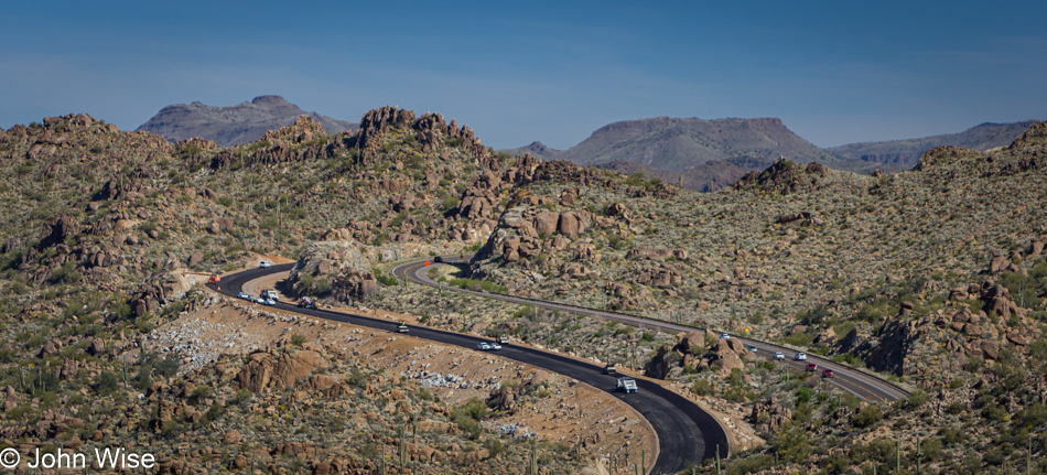 Near Fort McDowell, Arizona overlooking Arizona Route 87