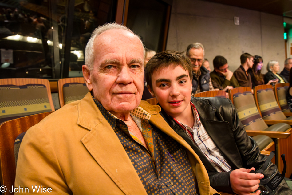 Cormac McCarthy and his son John Francis McCarthy sitting next to Caroline and I in Tempe, Arizona for a screening of Cave of Forgotten Dreams 